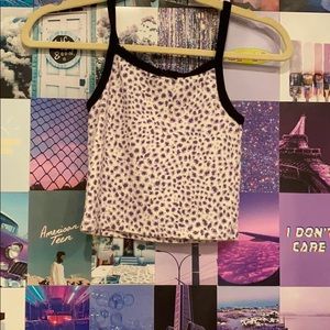 Brandy Melville Purple Cheetah Tank Top